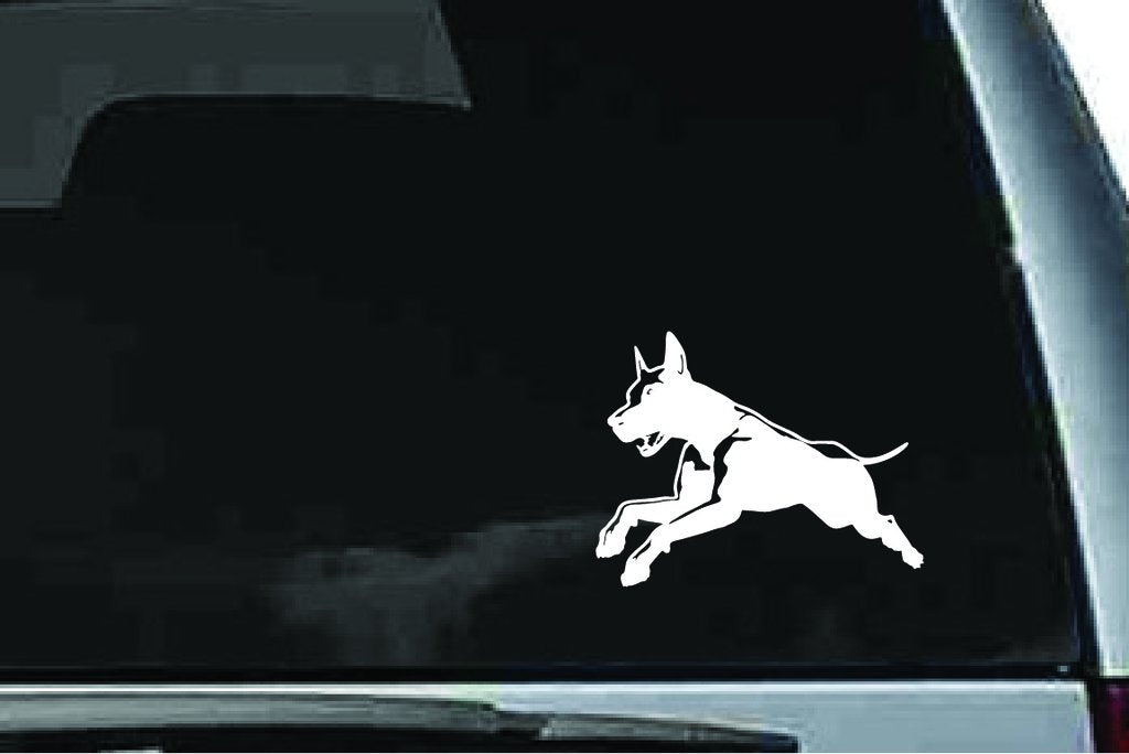 Picniva Doberman Dog Sty7 Vinyl Car Window Decal, Approx 5 in