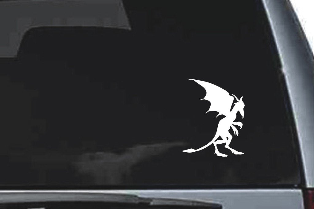 Picniva Gargoyle Sty7 Vinyl Car Window Decal, Approx 5 in