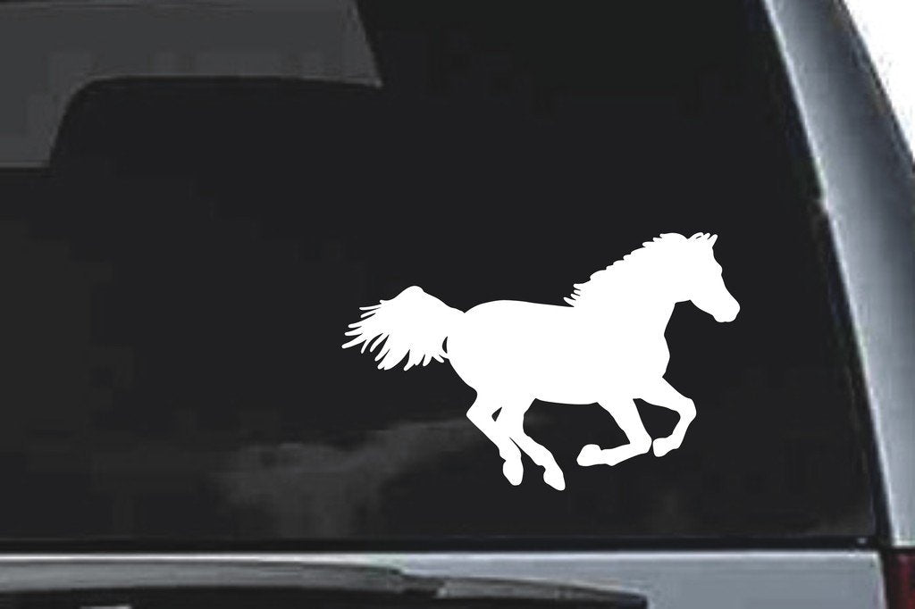 Picniva Horse Sty3 Vinyl Car Window Decal, Approx 5 in