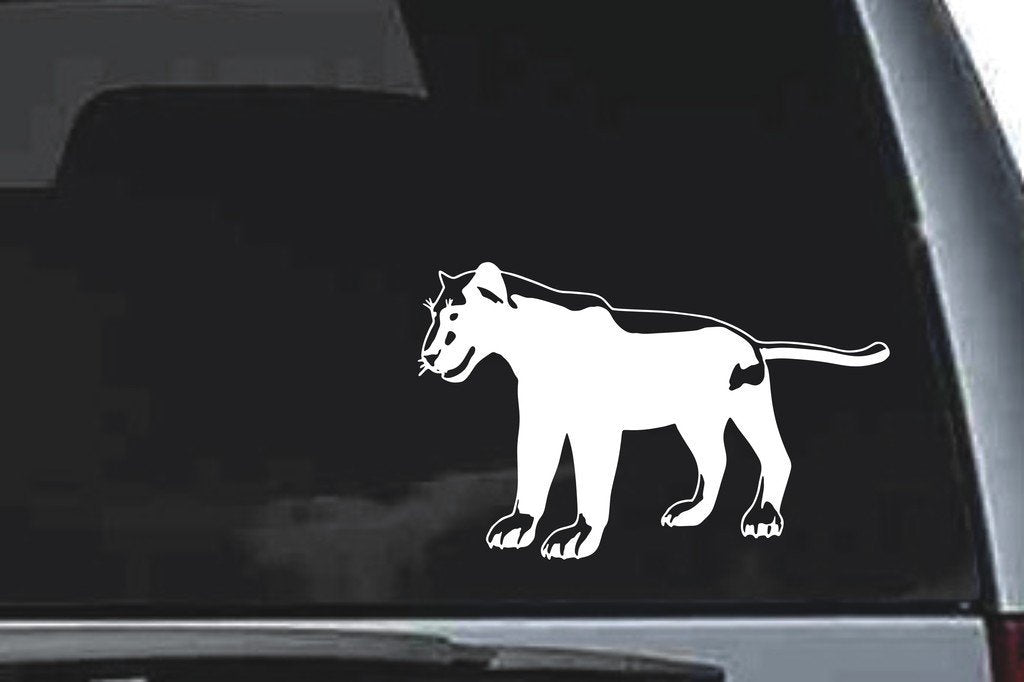 Picniva Panther Sty1 Vinyl Car Window Decal, Approx 5 in