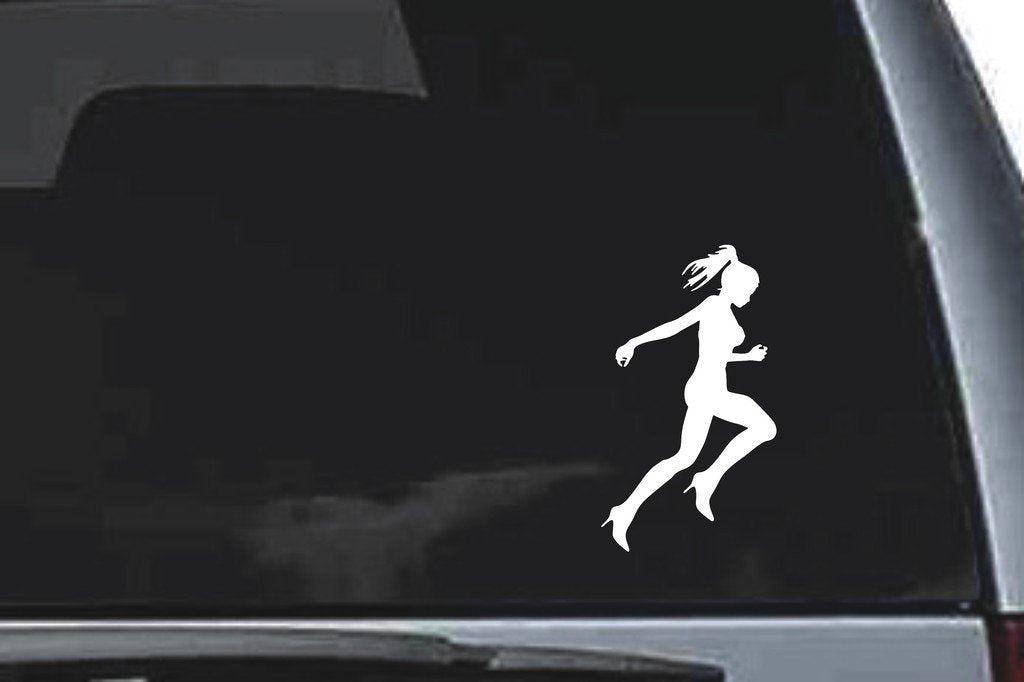 Picniva Girl Sty40 Vinyl Car Window Decal, Approx 5 in