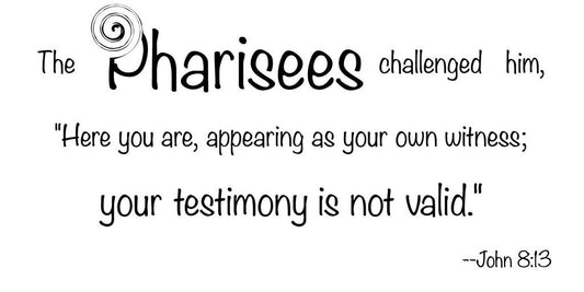 Picniva John 8:13 Scripture Removable Vinyl Wall Decal
