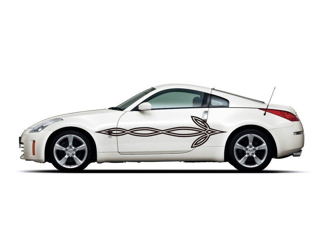 Picniva Style 121 Racing Side Stripe Vinyl Decals, 20 x 84 in, 2 Pc
