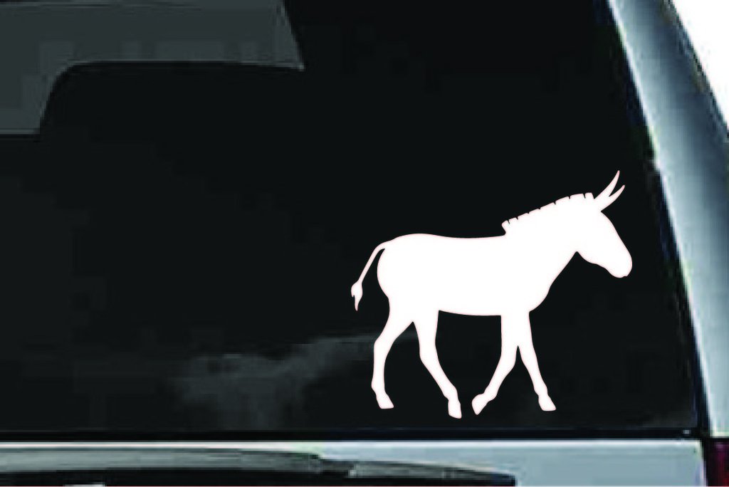 Picniva Donkey Sty19 Vinyl Car Window Decal, Approx 5 in