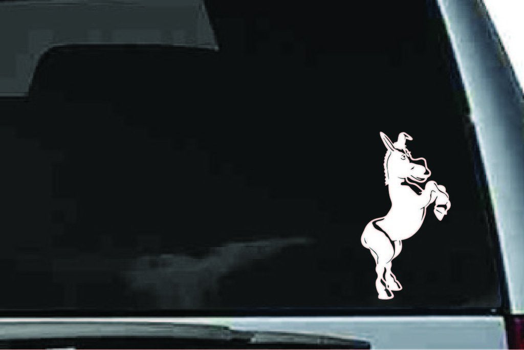 Picniva Donkey Sty9 Vinyl Car Window Decal, Approx 5 in