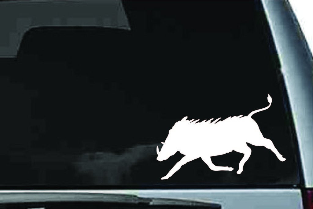 Picniva Boar Sty8 Vinyl Car Window Decal, Approx 5 in