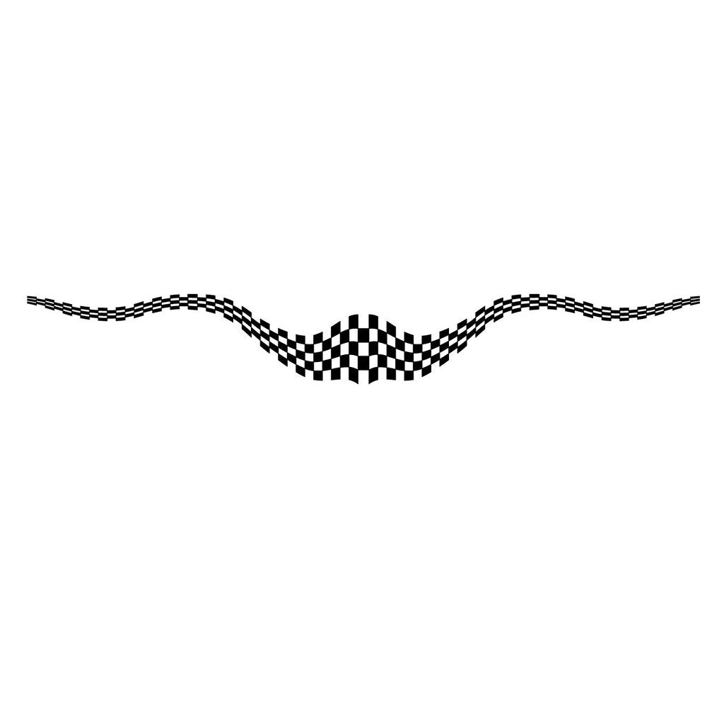 Picniva Style 161 Racing Side Stripe Vinyl Decals, 11 x 82 in, 2 Pc
