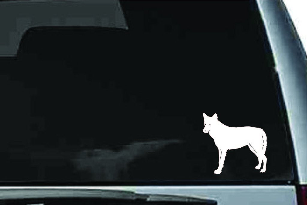 Picniva Coyote Sty2 Vinyl Car Window Decal, Approx 5 in
