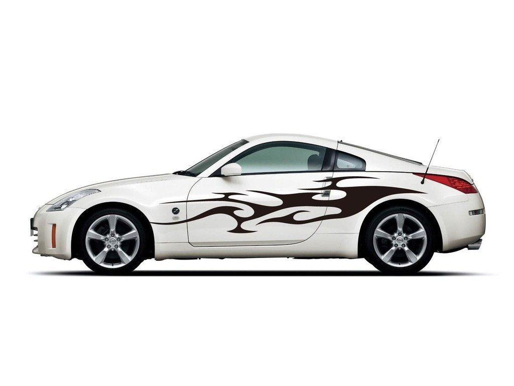 Picniva Style 338 Racing Side Stripe Vinyl Decals, 11 x 69 in, 2 Pc