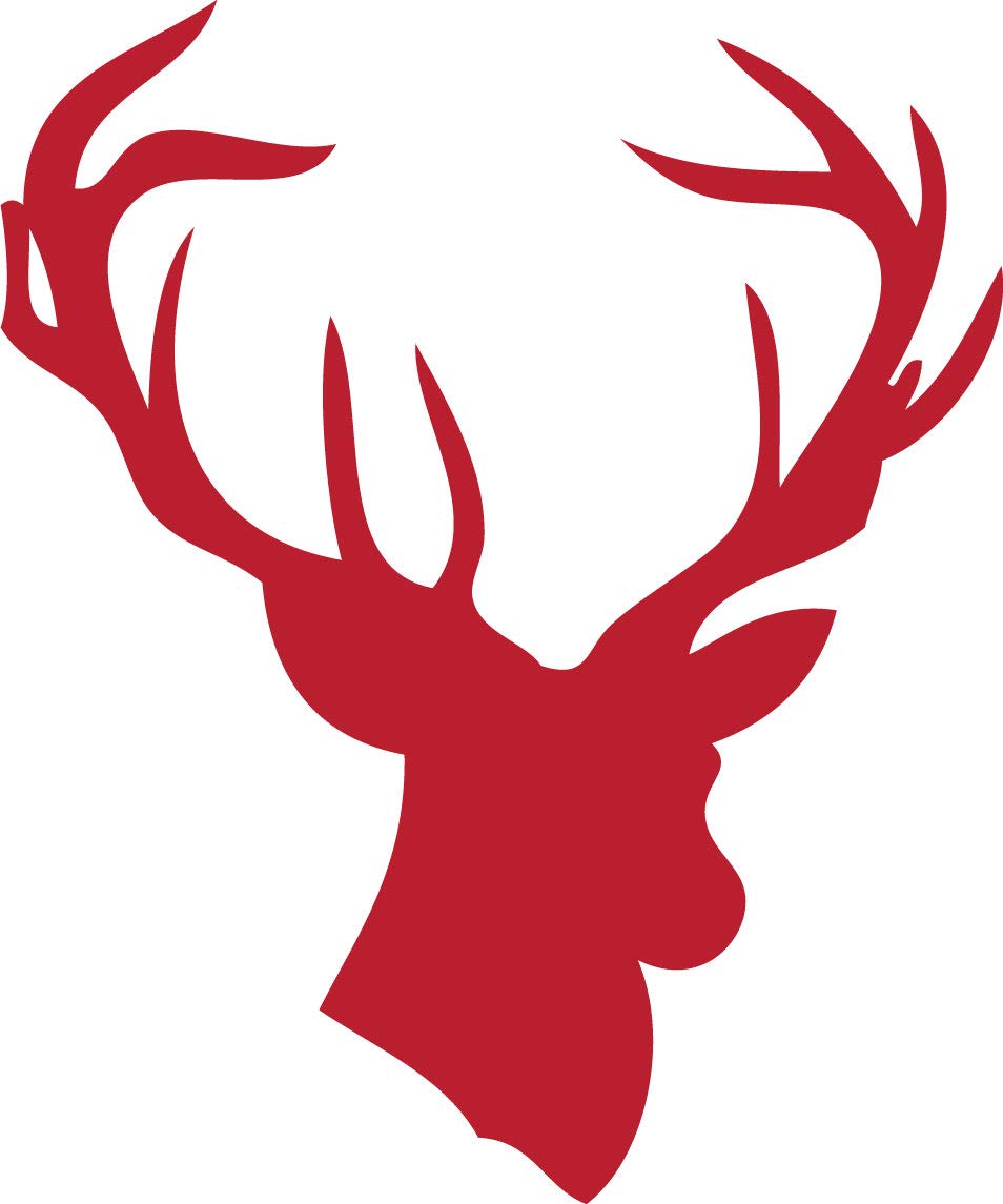 Decaltor Deer Head Wildlife Vinyl Decal for Car Window Laptop