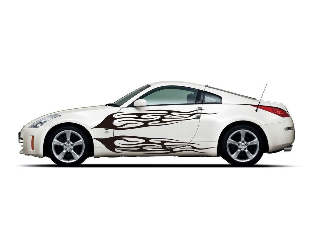 Picniva Style 331 Racing Side Stripe Vinyl Decals, 20 x 22 in, 2 Pc