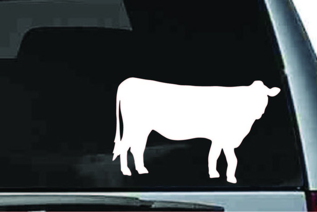 Picniva Cow Sty4 Vinyl Car Window Decal, Approx 5 in