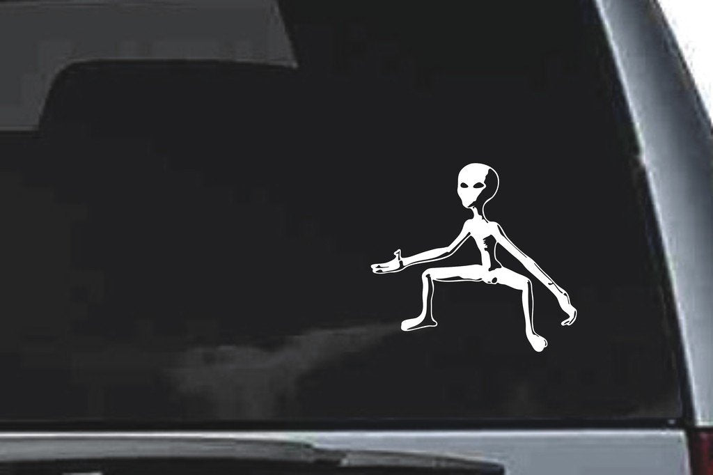 Picniva Alien Sty7 Vinyl Car Window Decal, Approx 5 in