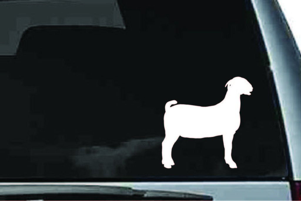 Picniva Boer Goat Vinyl Car Window Decal, Approx 5 in
