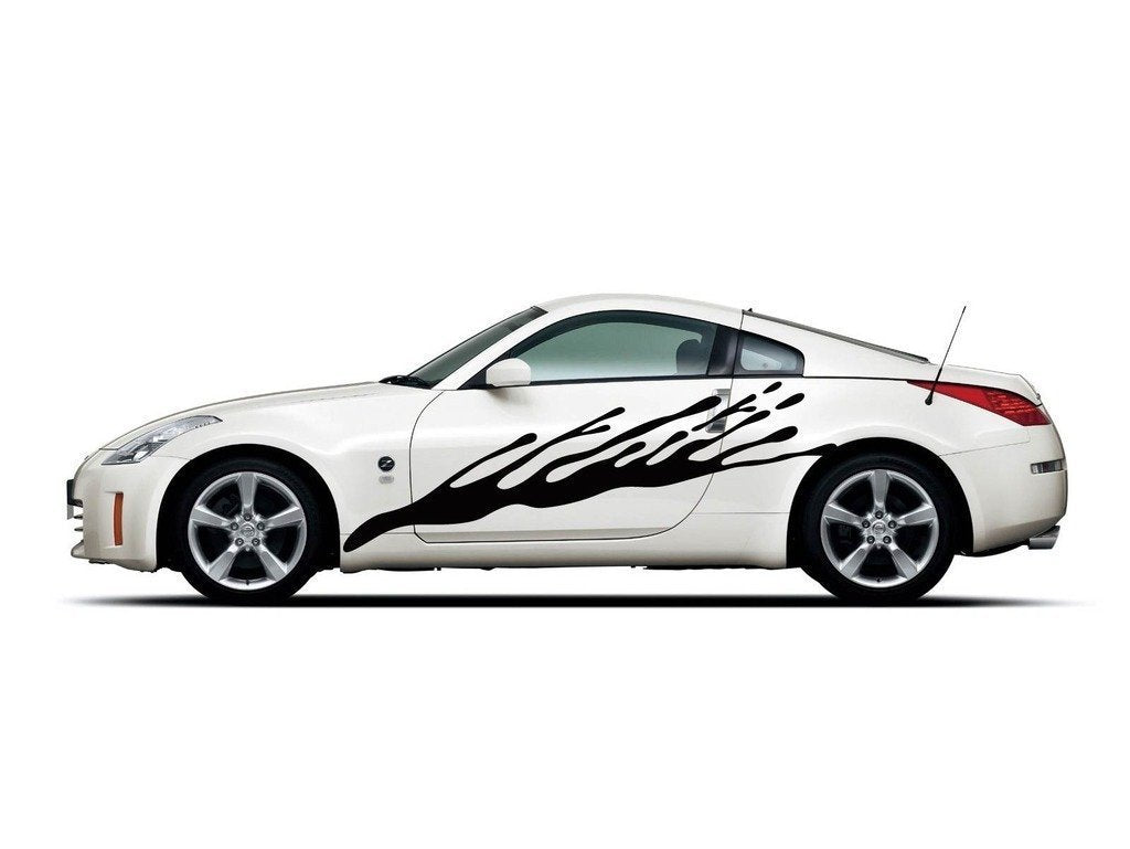 Picniva Style 32 Racing Side Stripe Vinyl Decals, 22 x 70 in, 2 Pc