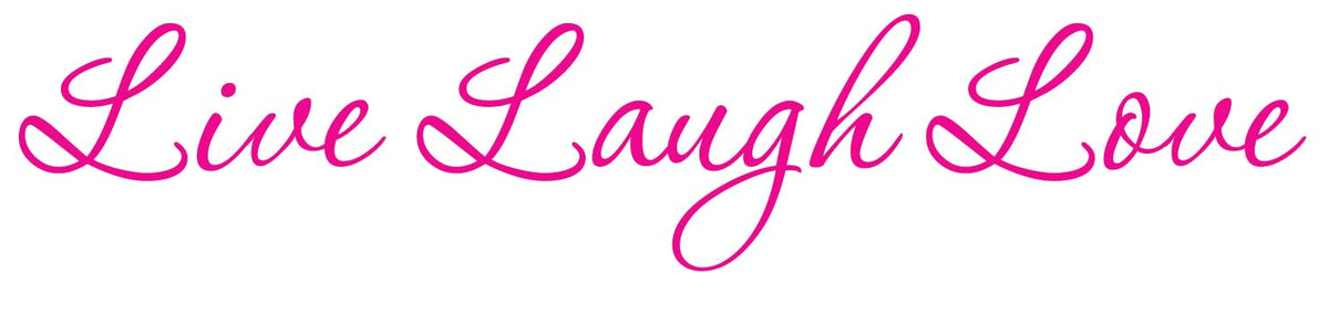 Decaltor Live Laugh Love Vinyl Decal, Car Window Sticker