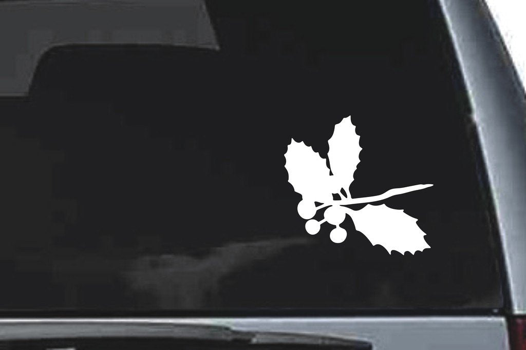 Picniva Holly Sty1a Vinyl Car Window Decal, Approx 5 in