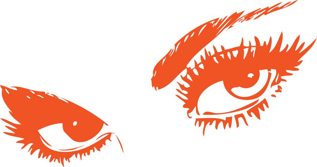 Decaltor Eyes Eyelash Vinyl Wall Decal