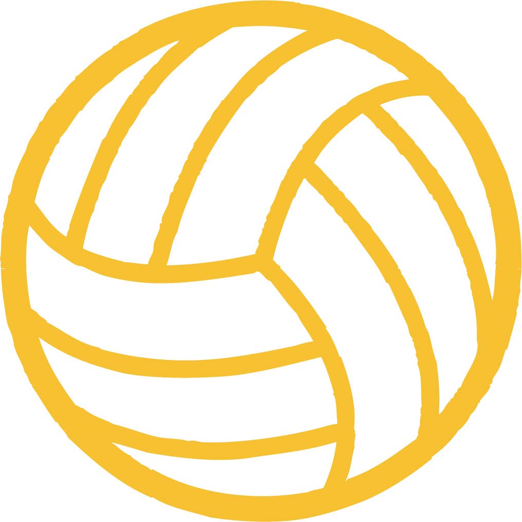 Decaltor Volleyball Ball Laptop Decal, 5 in
