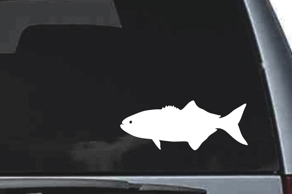 Picniva Bluefish Vinyl Car Window Decal, Approx 5 in