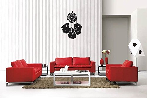 Picniva Matte Black Dreamcatcher Style 3 Vinyl Wall Decal Western Rustic