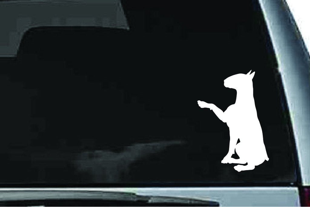 Picniva Bull Terrier Dog Sty15 Vinyl Car Window Decal, Approx 5 in