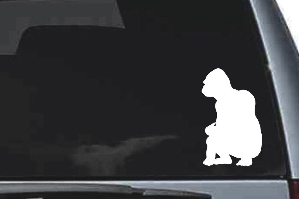Picniva Gorilla Sty15 Vinyl Car Window Decal, Approx 5 in