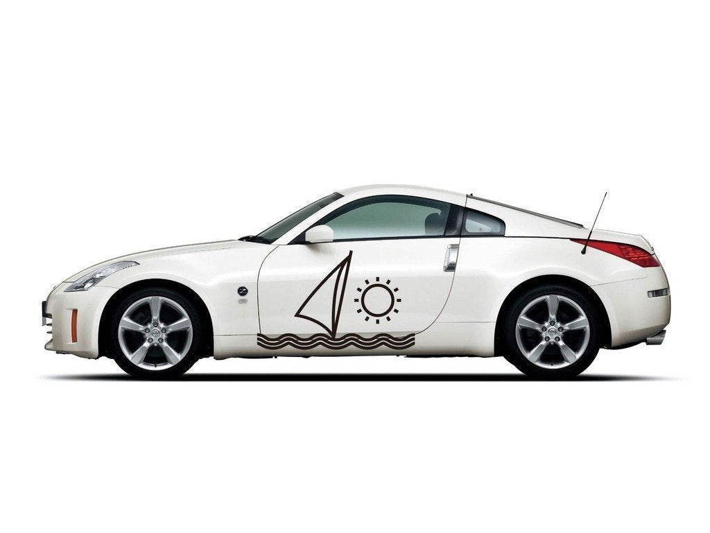 Picniva Style 501 Racing Side Stripe Vinyl Decals, 22 x 40 in, 2 Pc