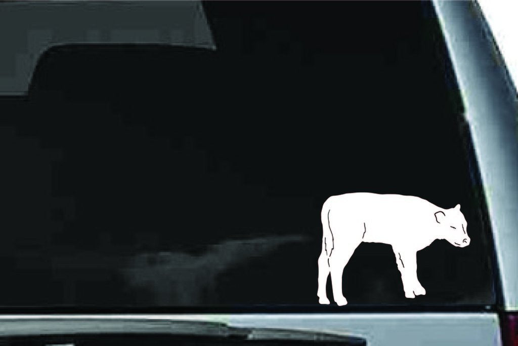 Picniva Cow Sty73 Vinyl Car Window Decal, Approx 5 in