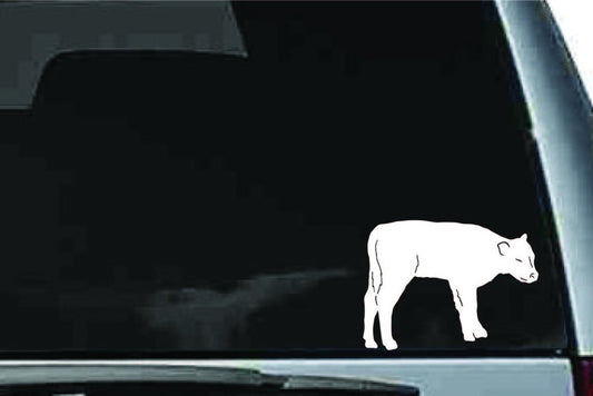 Picniva Cow Sty73 Vinyl Car Window Decal, Approx 5 in