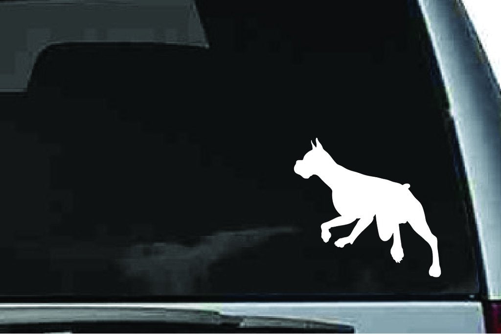 Picniva Boxer Dog Sty20 Vinyl Car Window Decal, Approx 5 in
