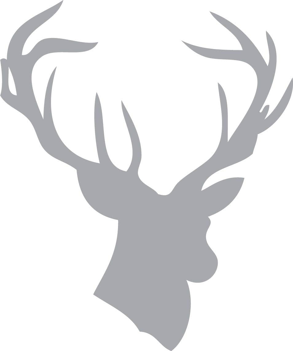 Decaltor Deer Head Wildlife Vinyl Decal for Car Window Laptop