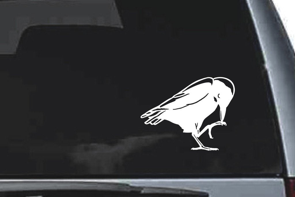 Picniva Raven Sty6 Vinyl Car Window Decal, Approx 5 in