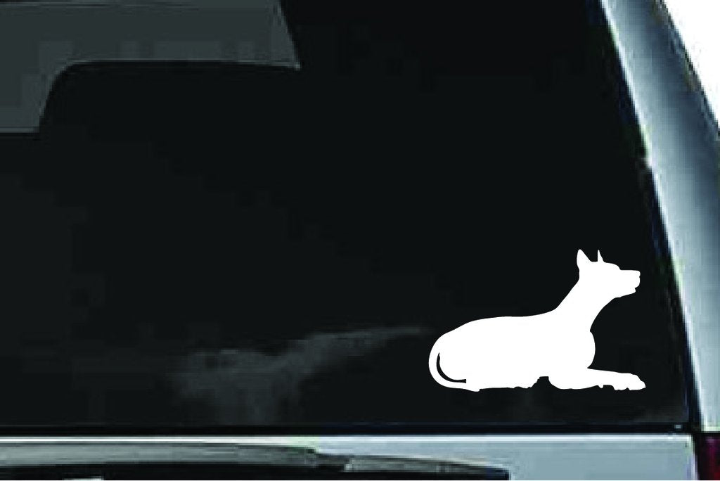 Picniva Doberman Dog Sty16a Vinyl Car Window Decal, Approx 5 in