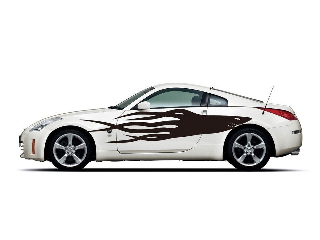 Picniva Style 231 Racing Side Stripe Vinyl Decals, 11 x 63 in, 2 Pc