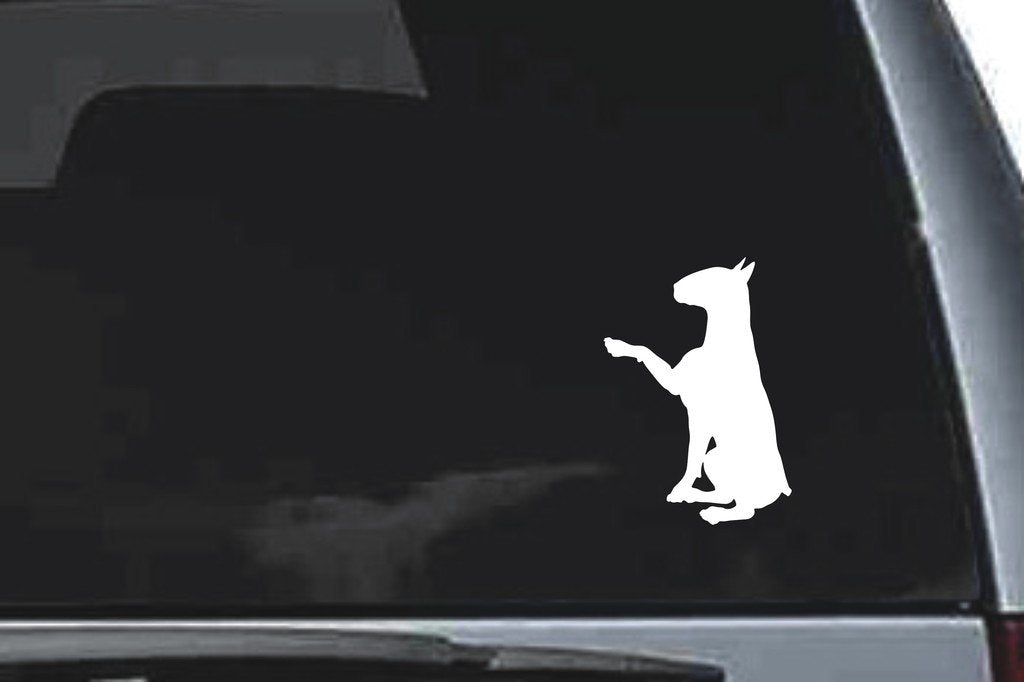 Picniva Bull Terrier Dog Sty15 Vinyl Car Window Decal, Approx 5 in