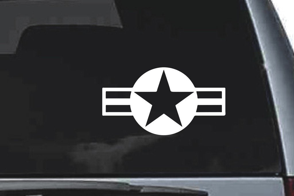 Picniva Air Force Sty3 Vinyl Car Window Decal, Approx 5 in