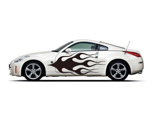 Picniva sty478 Vinyl Racing Stripes Car Body Side Decals, 2-Piece Set