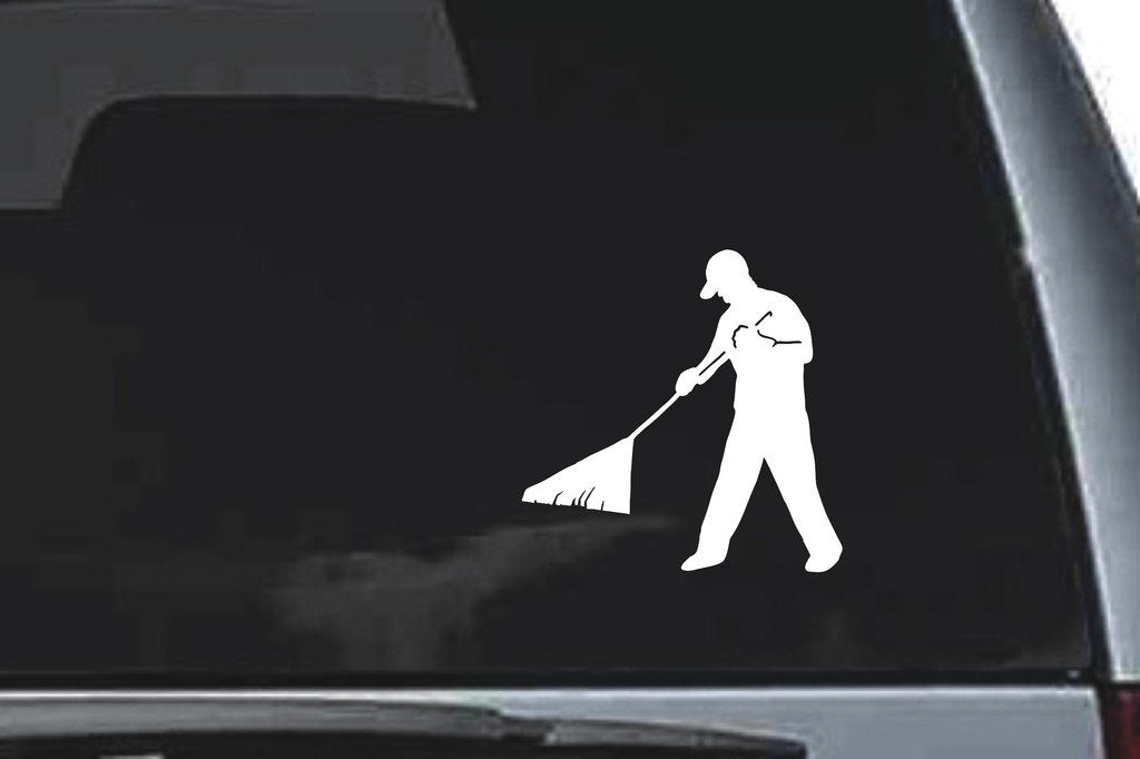 Picniva Rake Sty4 Vinyl Car Window Decal, Approx 5 in