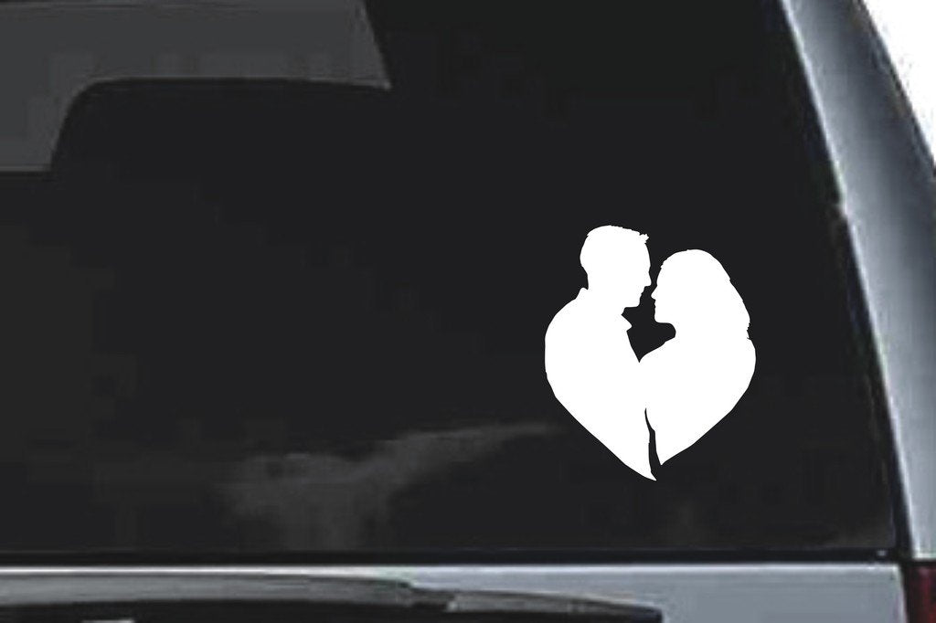 Picniva Romance Sty6 Vinyl Car Window Decal, Approx 5 in