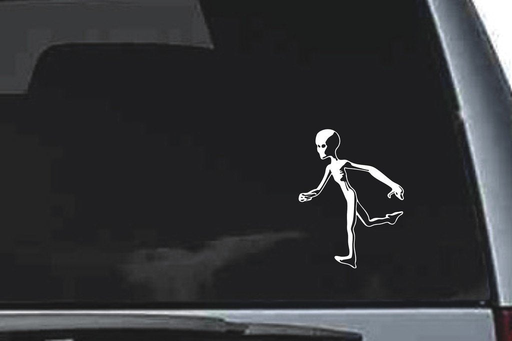 Picniva Alien Sty3 Vinyl Car Window Decal, Approx 5 in
