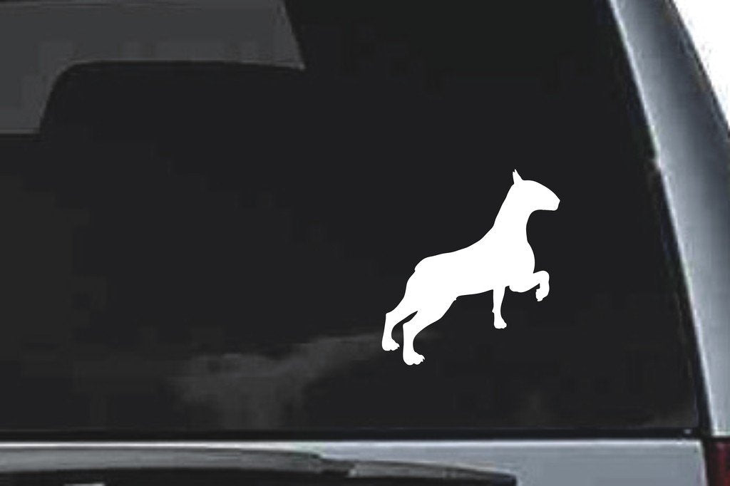 Picniva Bull Terrier Dog Sty23 Vinyl Car Window Decal, Approx 5 in
