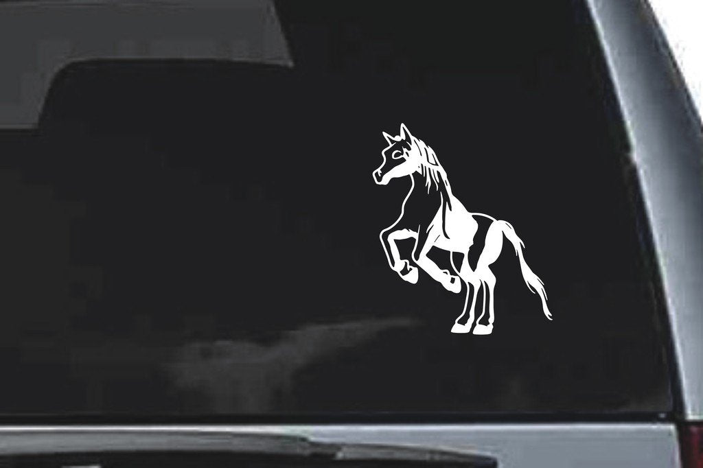 Picniva Pony Sty4 Vinyl Car Window Decal, Approx 5 in