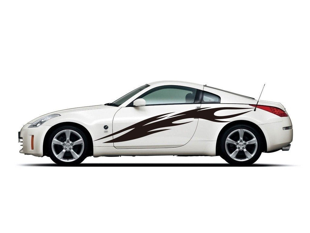 Picniva Style 301 Racing Side Stripe Vinyl Decals, 22 x 130 in, 2 Pc