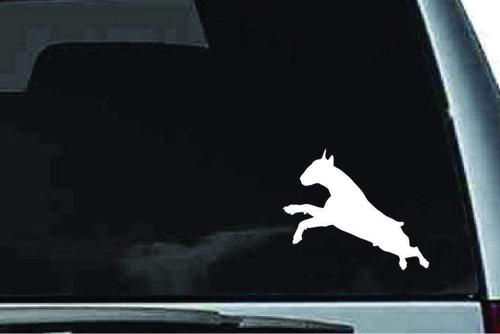 Picniva Bull Terrier Dog Sty2 Vinyl Car Window Decal, Approx 5 in