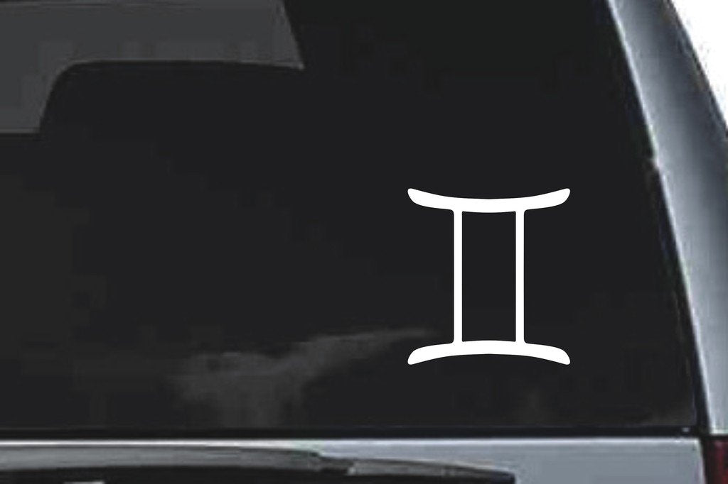 Picniva Gemini Sty2 Vinyl Car Window Decal, Approx 5 in