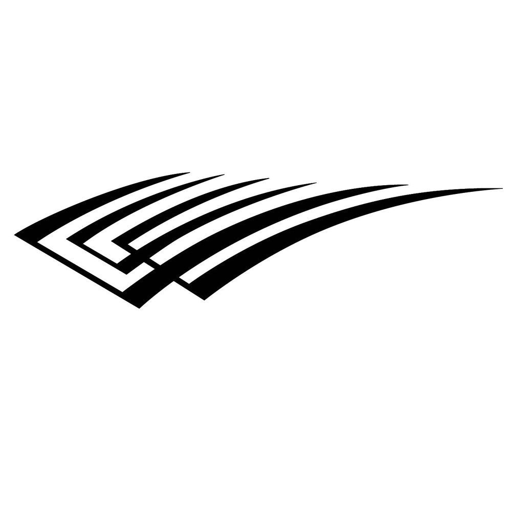 Picniva Style 84 Racing Side Stripe Vinyl Decals, 22 x 80 in, 2 Pc