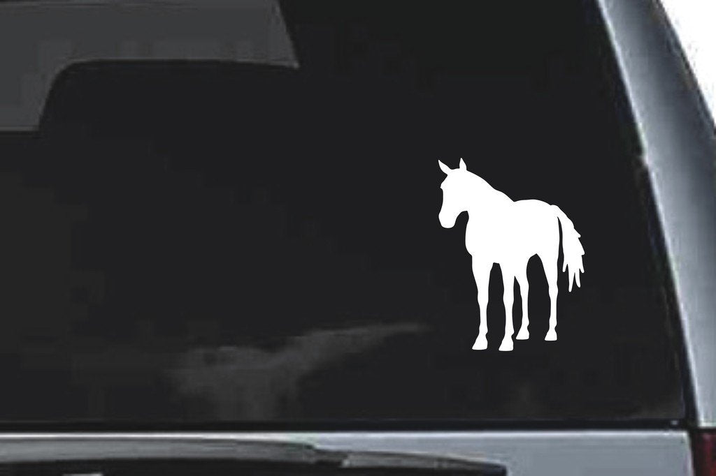 Picniva Horse Sty26a Vinyl Car Window Decal, Approx 5 in