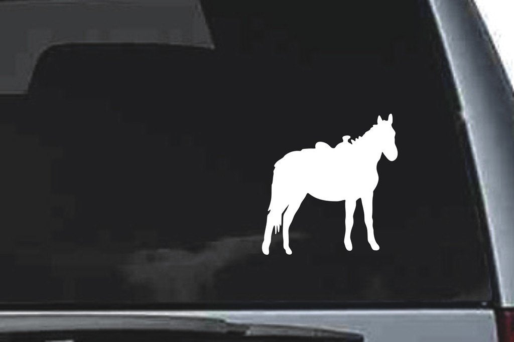Picniva Standing Horse Sty101 Vinyl Car Window Decal, Approx 5 in
