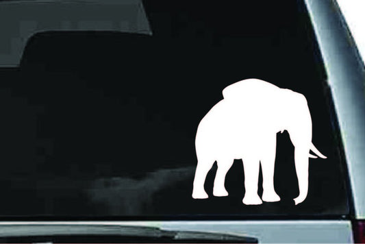 Picniva Elephant Sty18 Vinyl Car Window Decal, Approx 5 in